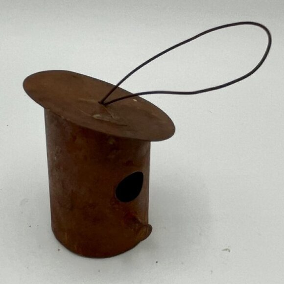 3/$15 - Vintage Tin Birdhouse Ornament - Approx. 2" High - Picture 1 of 4